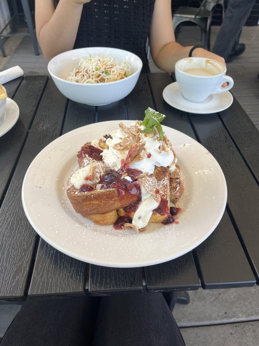 Sabrina's Cafe offers cannoli French toast to its customers. 